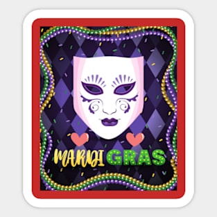 Mardi Gras is back 2023 Sticker